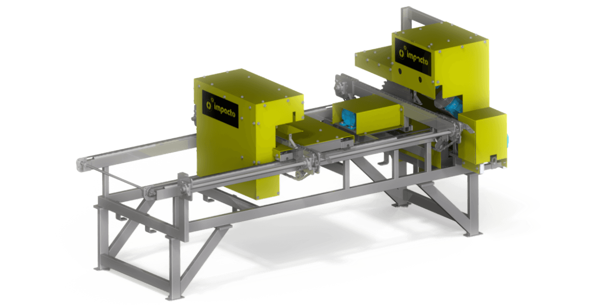 Equipamento desenvolvido para destopo de blocos e tábuas, ideal para a fabricação de cerca americana (fencing), proporcionando cortes precisos dos dogs, fabricado de acordo com as especificações de tamanho do mercado.
